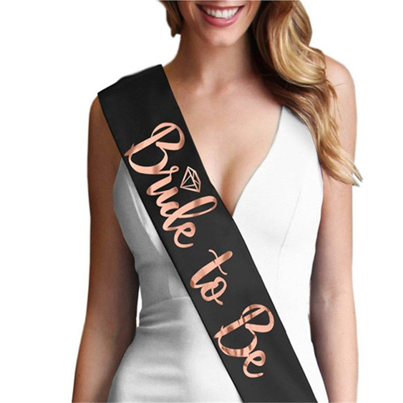 Bride Tribe Sash - 1 Stück Satinschleife „Bride To Be“