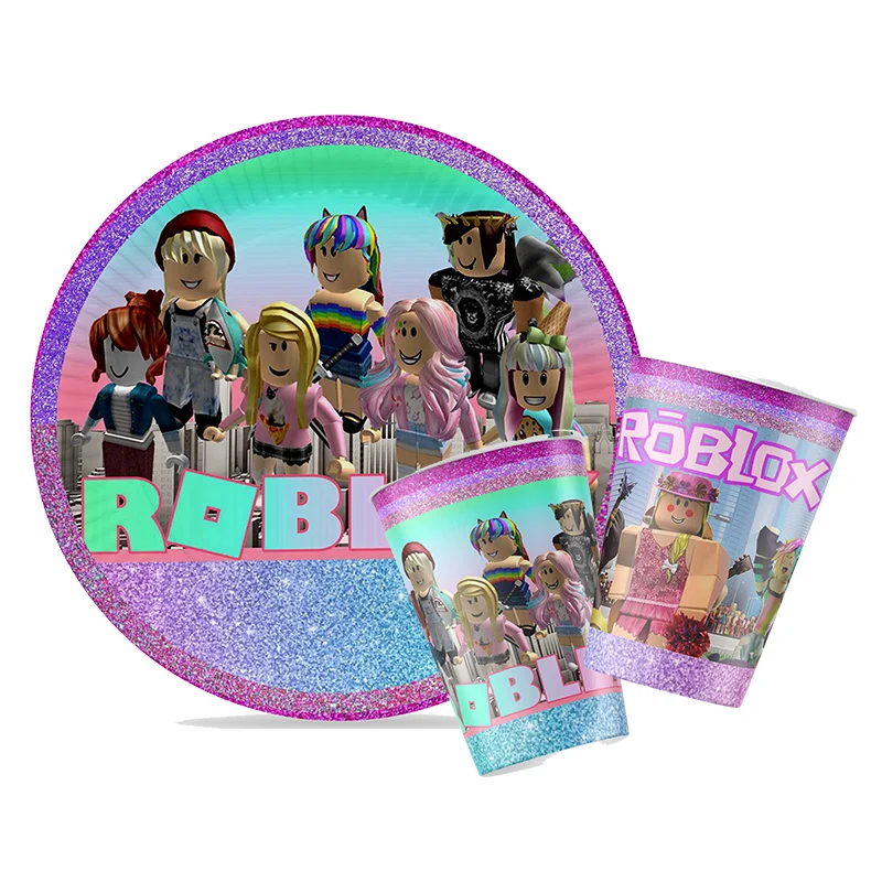 Confetti Balloon Set - Roblox Mädchen Dekorationen für Lila Rosa