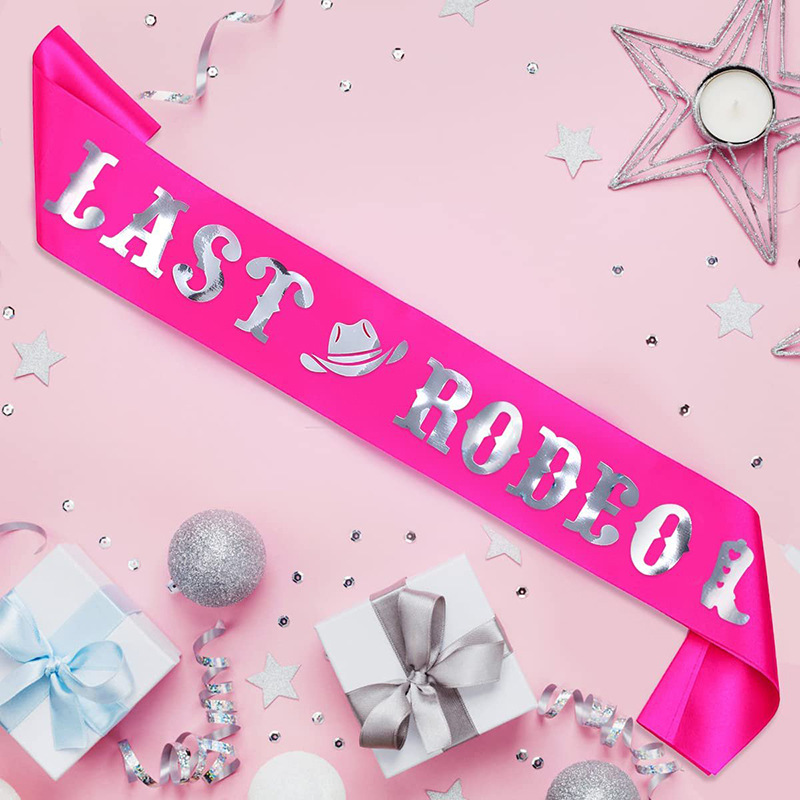 Bride Tribe Sash - 1 Stück letzte Rodeo Schärpe Bachelorette