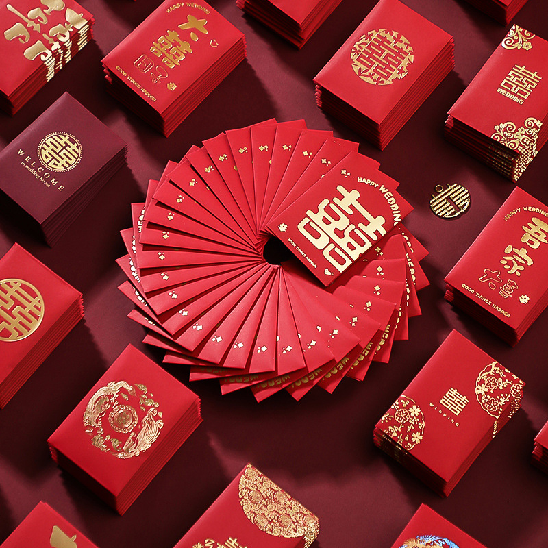Wedding Envelopes - 50 stücke chinesische neue Jahr rote