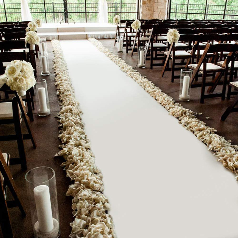 Aisle Runner White - Hochzeit Gang Läufer Party Geburtstag Feiern
