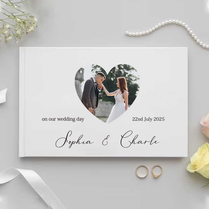 Wedding Supply List - Personalisiertes Gästebuch als Hochzeitsgeschenk, weißes, edles