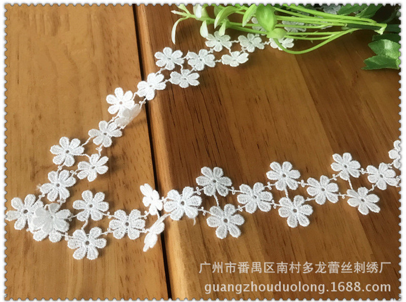 Wedding Water Supply - 2 Yards Polyester Blume Spitze Trim