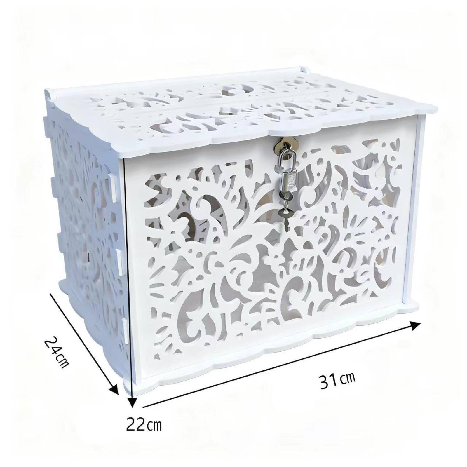 Elegante Weiße Hochzeitskarten – Wedding Card Box Bewertung und Preis