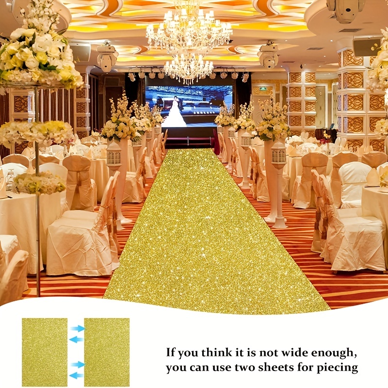 Goldener Hochzeitsteppich, rot – Aisle Runner White Bewertung und Preis