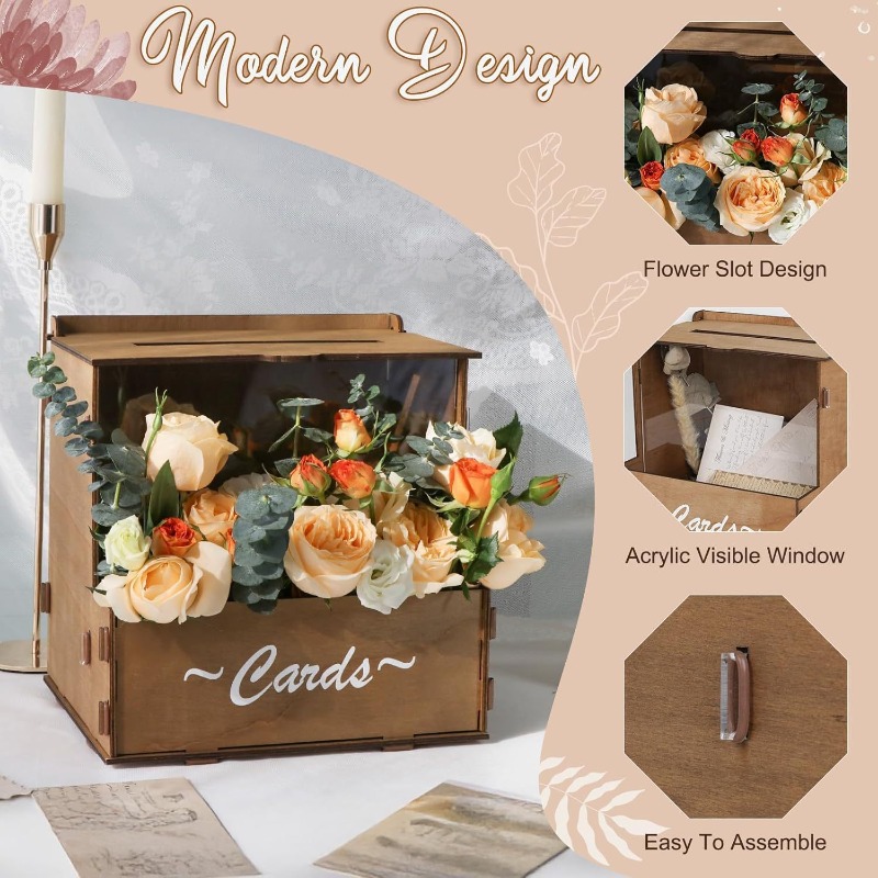 DIY Holz-Hochzeitskarten-Box A – Wedding Card Box Bewertung und Preis