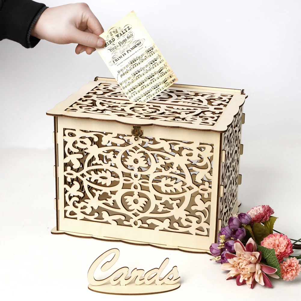 Hölzerne Hochzeits karte Box H – Wedding Card Box Bewertung und Preis