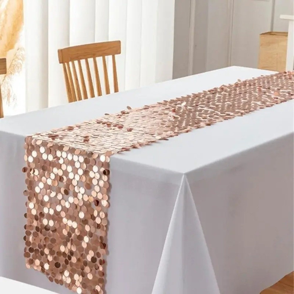 Tischläufer mit Fischschuppen- – Table Runner Sequin Bewertung und Preis