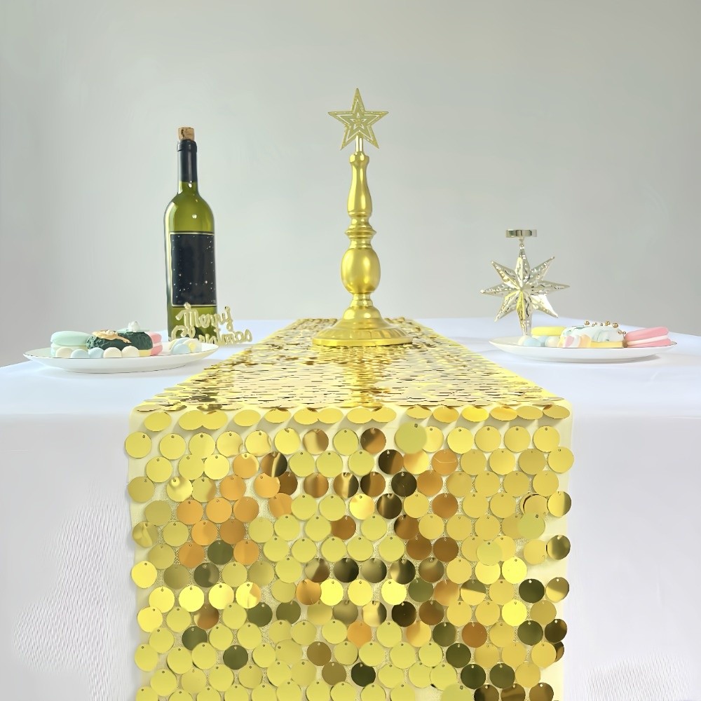 Tischläufer mit Fischschuppen- – Table Runner Sequin Bewertung und Preis