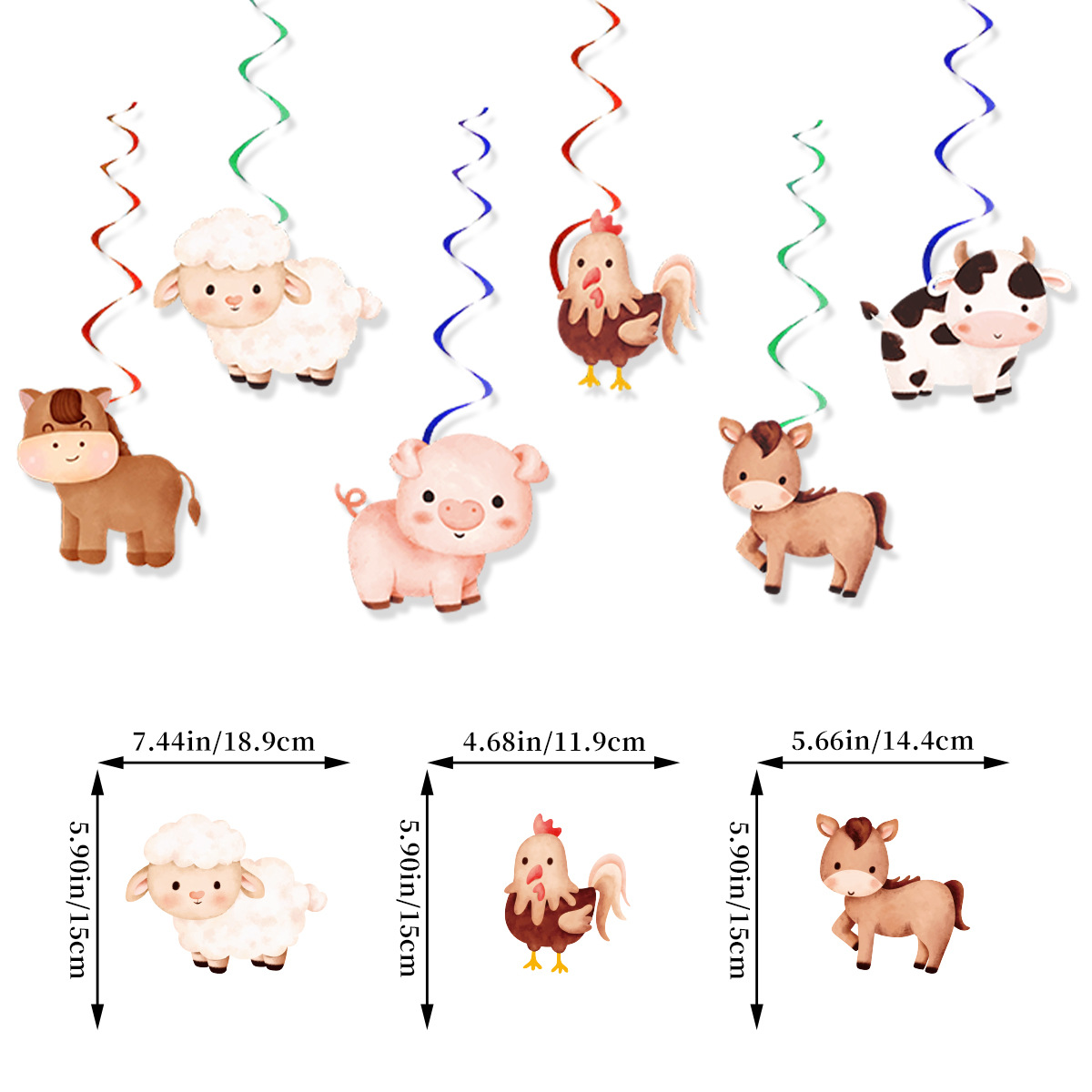 Cartoon Bauernhof Tier Thema G – Confetti Balloon Set Bewertung und Preis