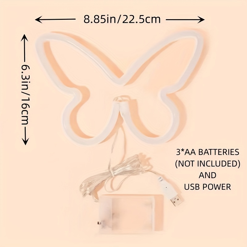 LED-Schmetterlings-Neonlichter – Wedding Power Supply Bewertung und Preis