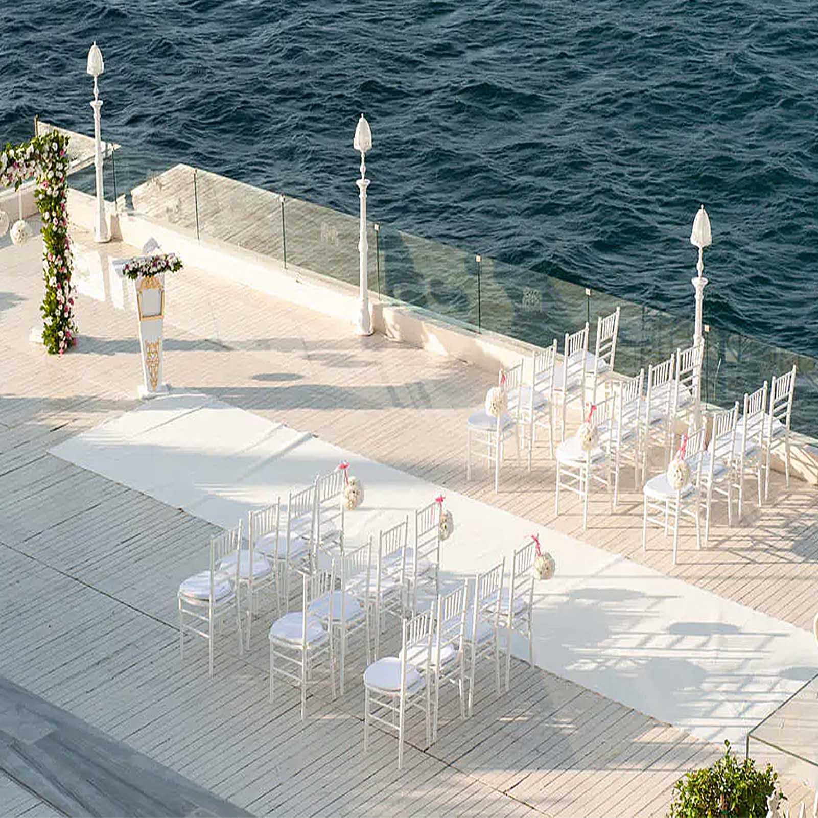 Strapazierfähiger Hochzeitstep – Aisle Runner White Bewertung und Preis