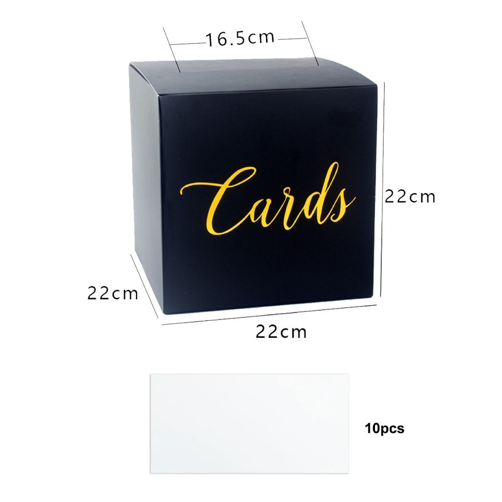 Aufbewahrungsbox Weiß Schwarz  – Wedding Card Box Bewertung und Preis