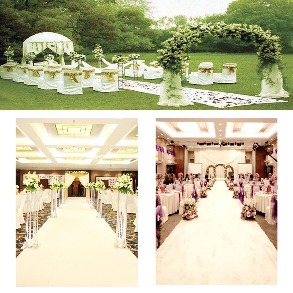 Hochzeit Weiß Teppich Gang Läu – Aisle Runner White Bewertung und Preis