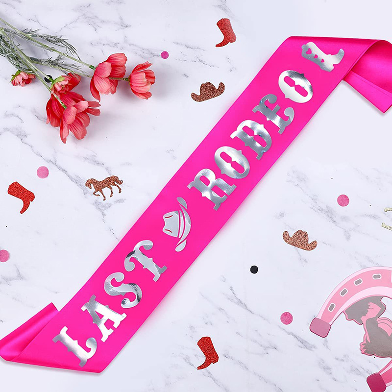 1 Stück letzte Rodeo Schärpe B – Bride Tribe Sash Bewertung und Preis