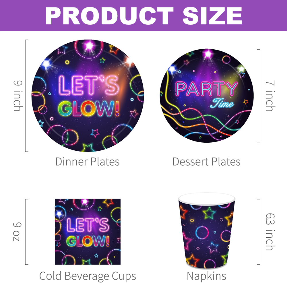 Let's Glow Party Tischgeschirr – Confetti Balloon Set Bewertung und Preis