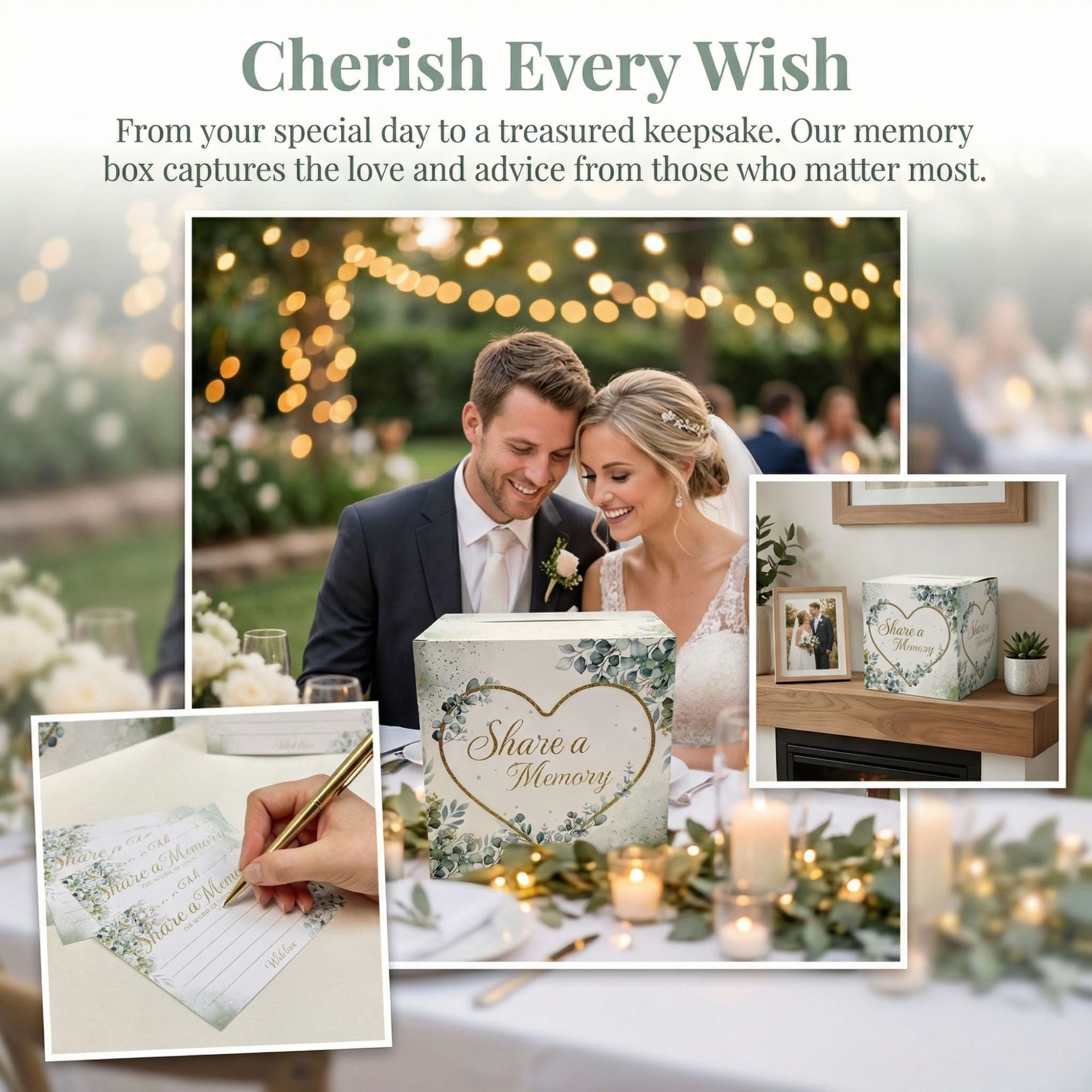 Weiße Blumen-Hochzeitskartenbo – Wedding Card Box Bewertung und Preis