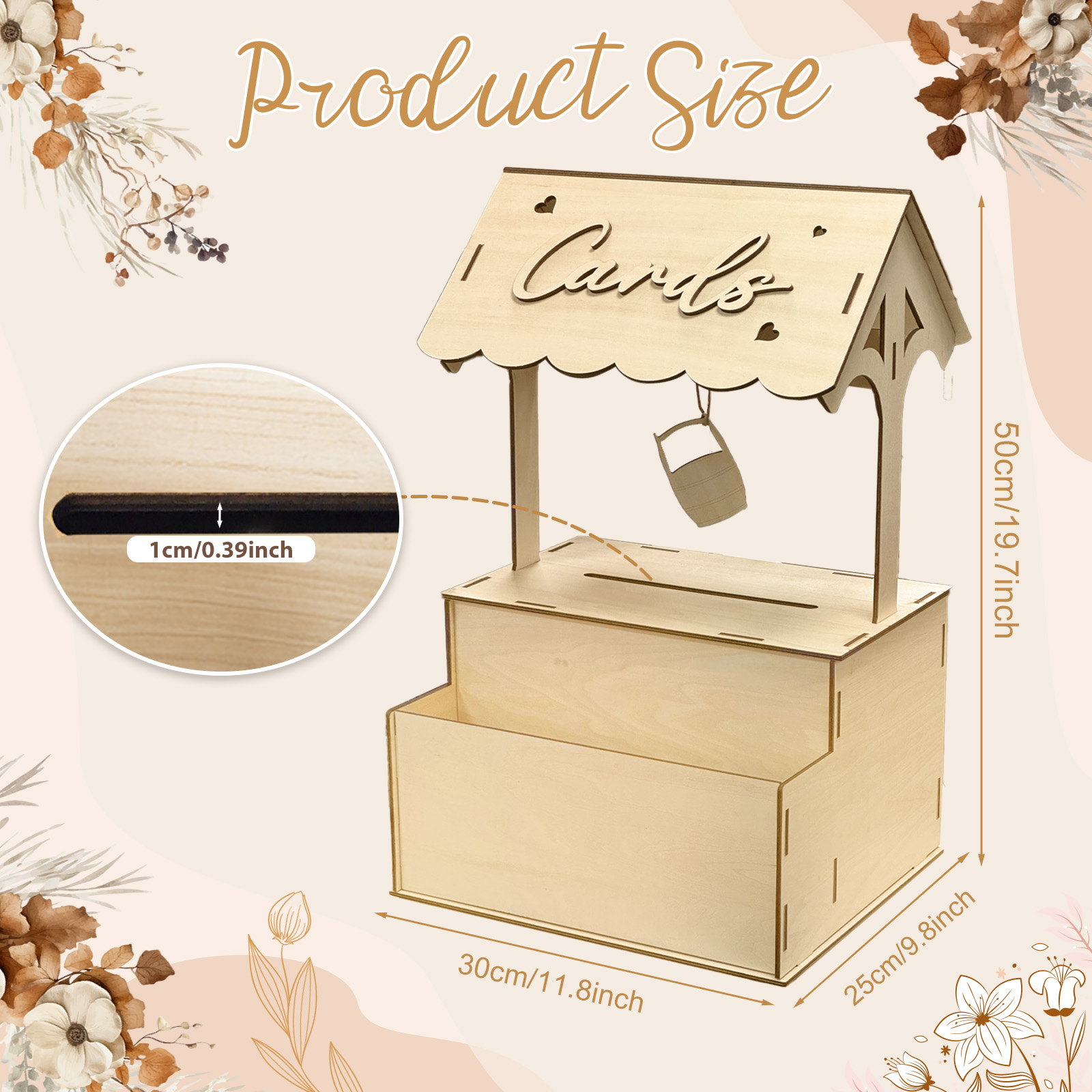 OurWarm Flower Groove Wunschbr – Wedding Card Box Bewertung und Preis