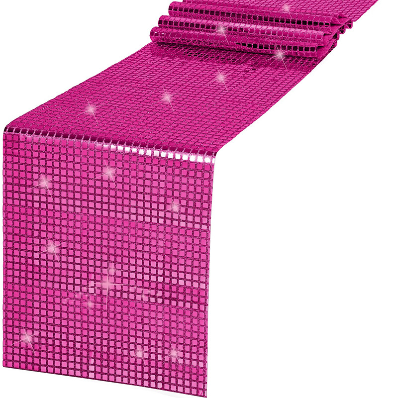 Glänzende Spiegel Gold/Silberf – Table Runner Sequin Bewertung und Preis