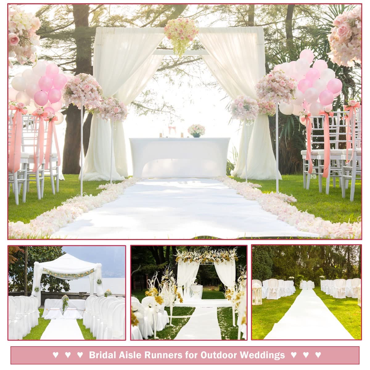 Hochzeit weißen Teppich Anti-R – Aisle Runner White Bewertung und Preis